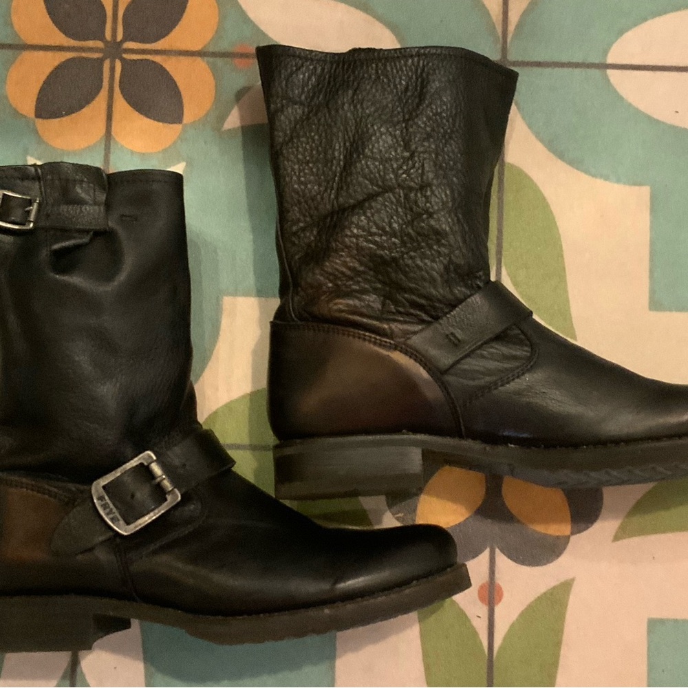Black leather FRYE Boots